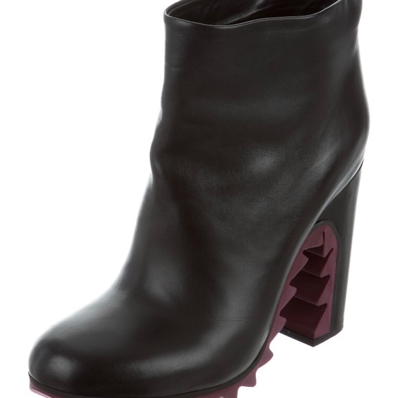 Jil Sander Purple Lug Sole ankle boots size 6 - Picture 2 of 5